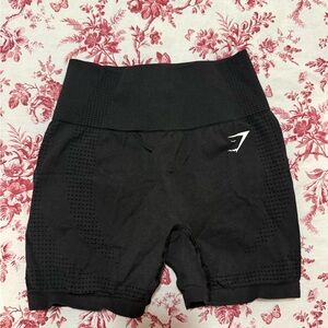 Gym Seamless High-Waist Black Women's Shorts
